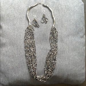 Bohemian Style Necklace & Earring Set